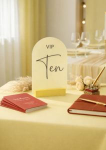 Acrylic Table Number