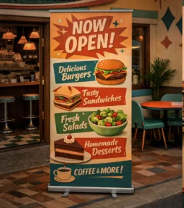 Pull Up Banner Print and Mechanism